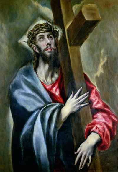 Christ Clasping the Cross by El Greco